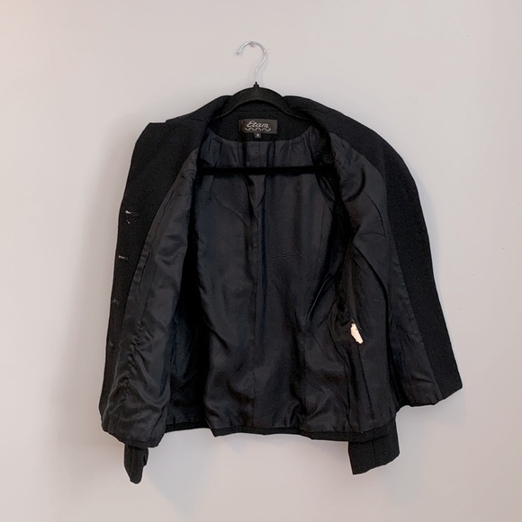 Etam black wool blazer jacket - Picture 3 of 7